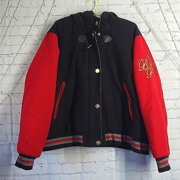Vintage Y2K Baby Phat Authentic Black Red Heavy Jacket Womens Size 4XL Brooklyn - Picture 1 of 16